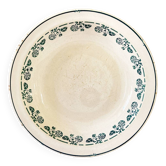 Plat rond Digoin & Sarreguemines, modèle Rosa, entre 1920 et 1950