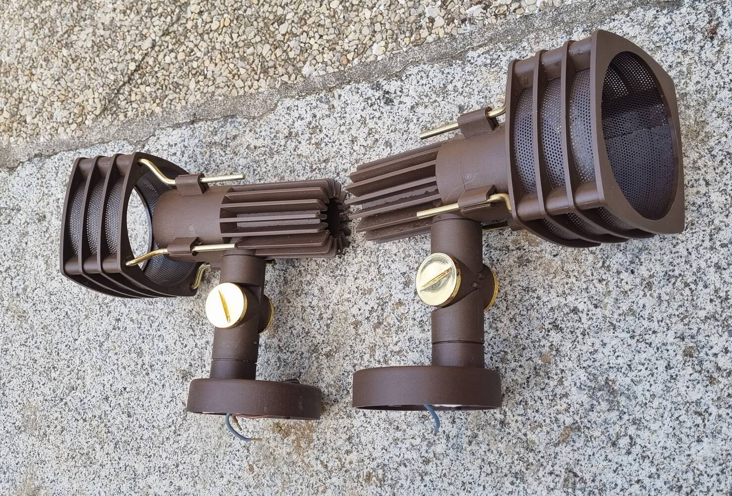 Pair of vintage wall lights from the 70s, HUSTADT LEUCHTEN
