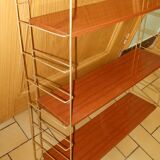 Wall mounted vintage metal shelf