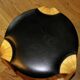 VINTAGE BIRCH AND LEATHER STOOL BY ALVAR AALTO FOR ARTEK