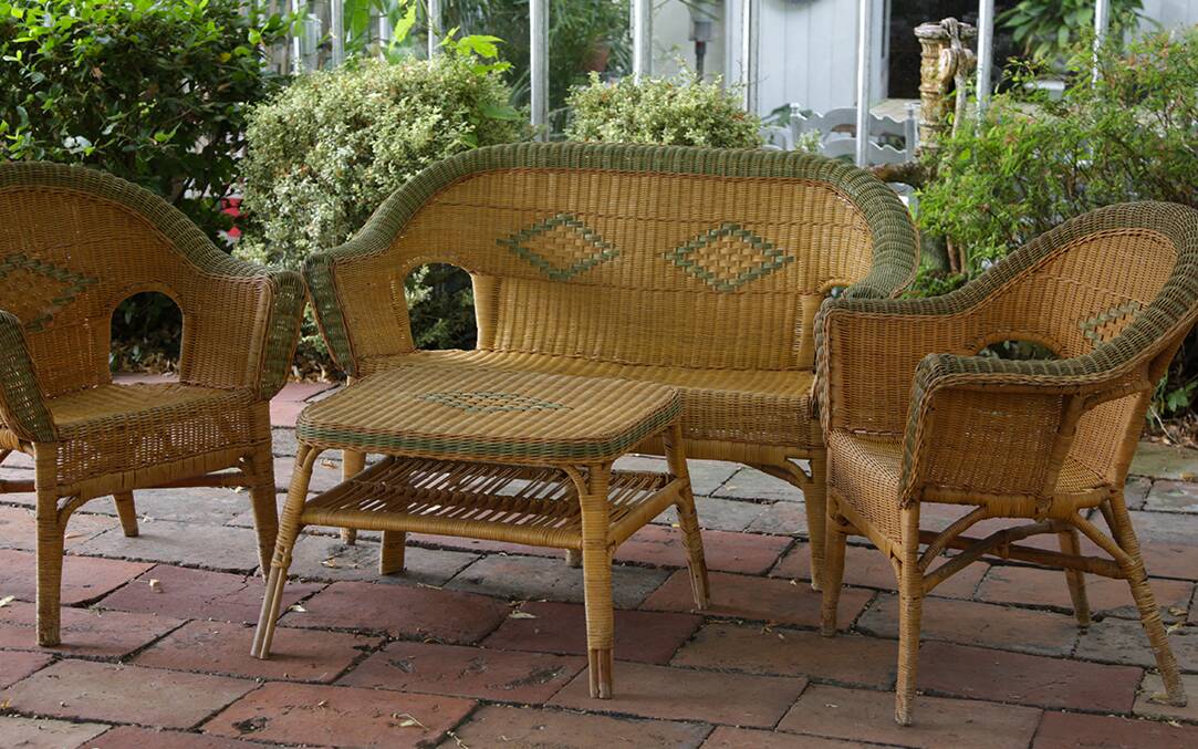 Rattan Garden Furniture, Early 20th Century