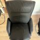 Ikea malung leather armchairs black