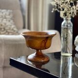 Empty pocket in olive wood