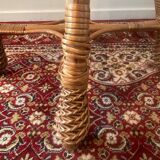 Vintage rattan and wicker stool