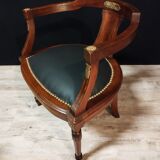 Empire office chair in mahogany