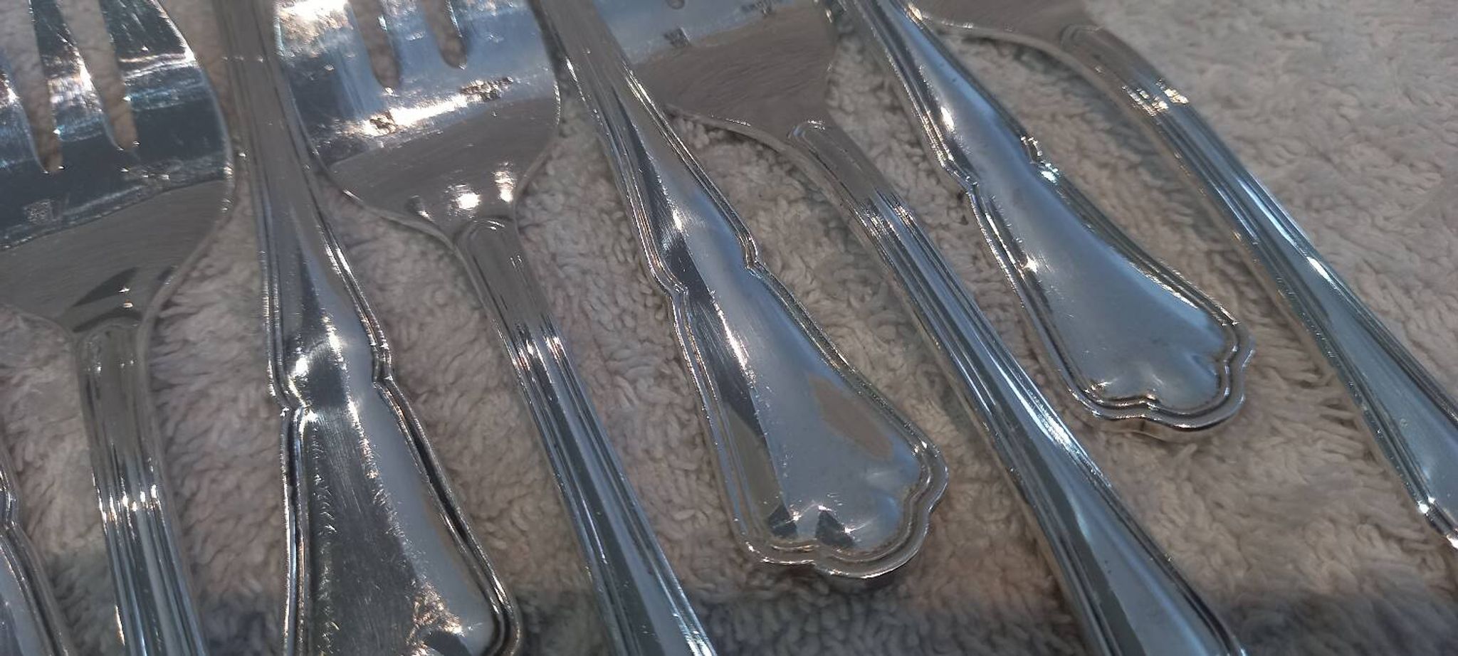 12 fourchettes à huitre métal argenté ercuis contours 13.3cm