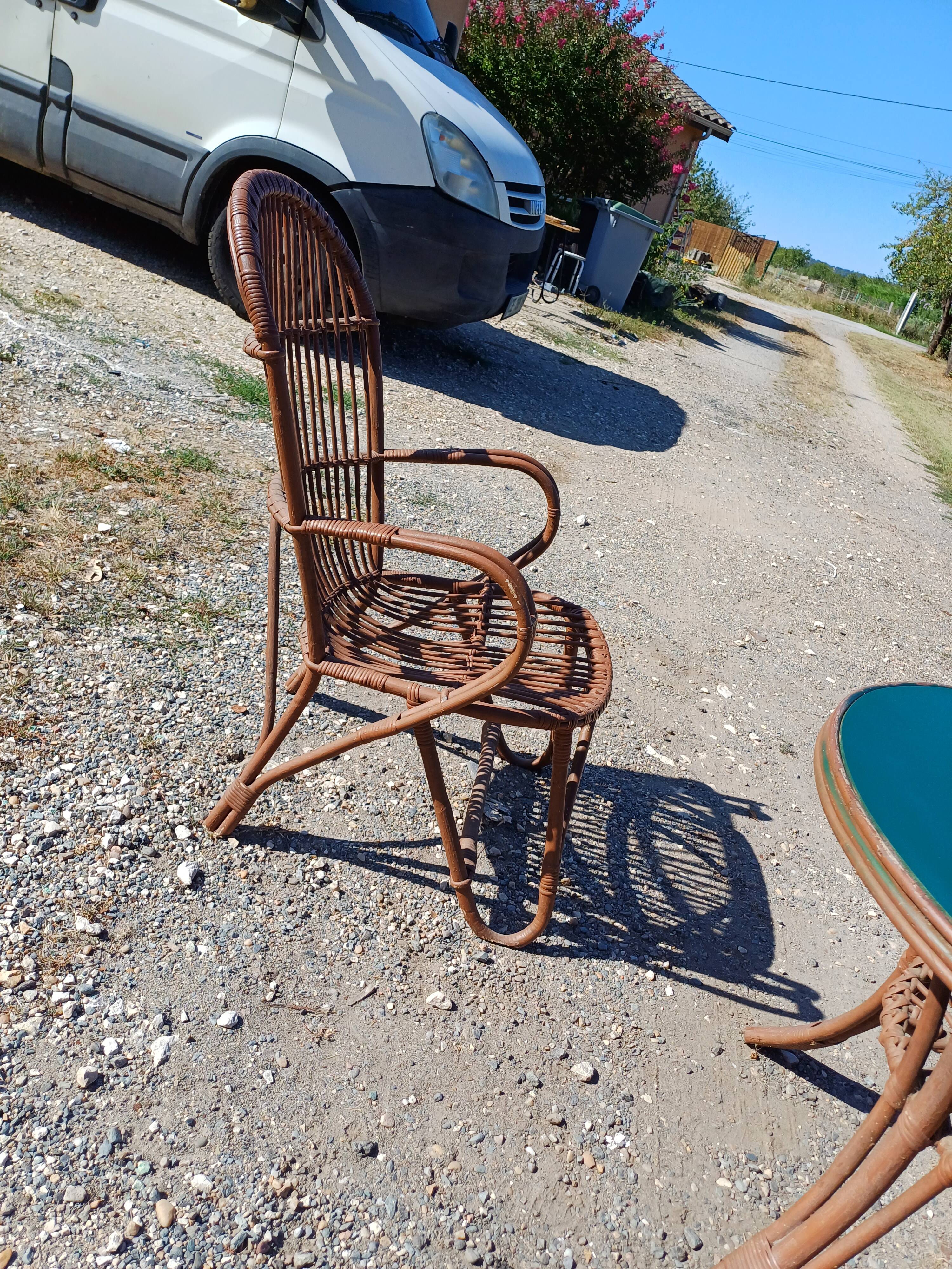 Salon de Jardin en Rotin