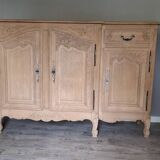 Rustic airbrushed oak sideboard