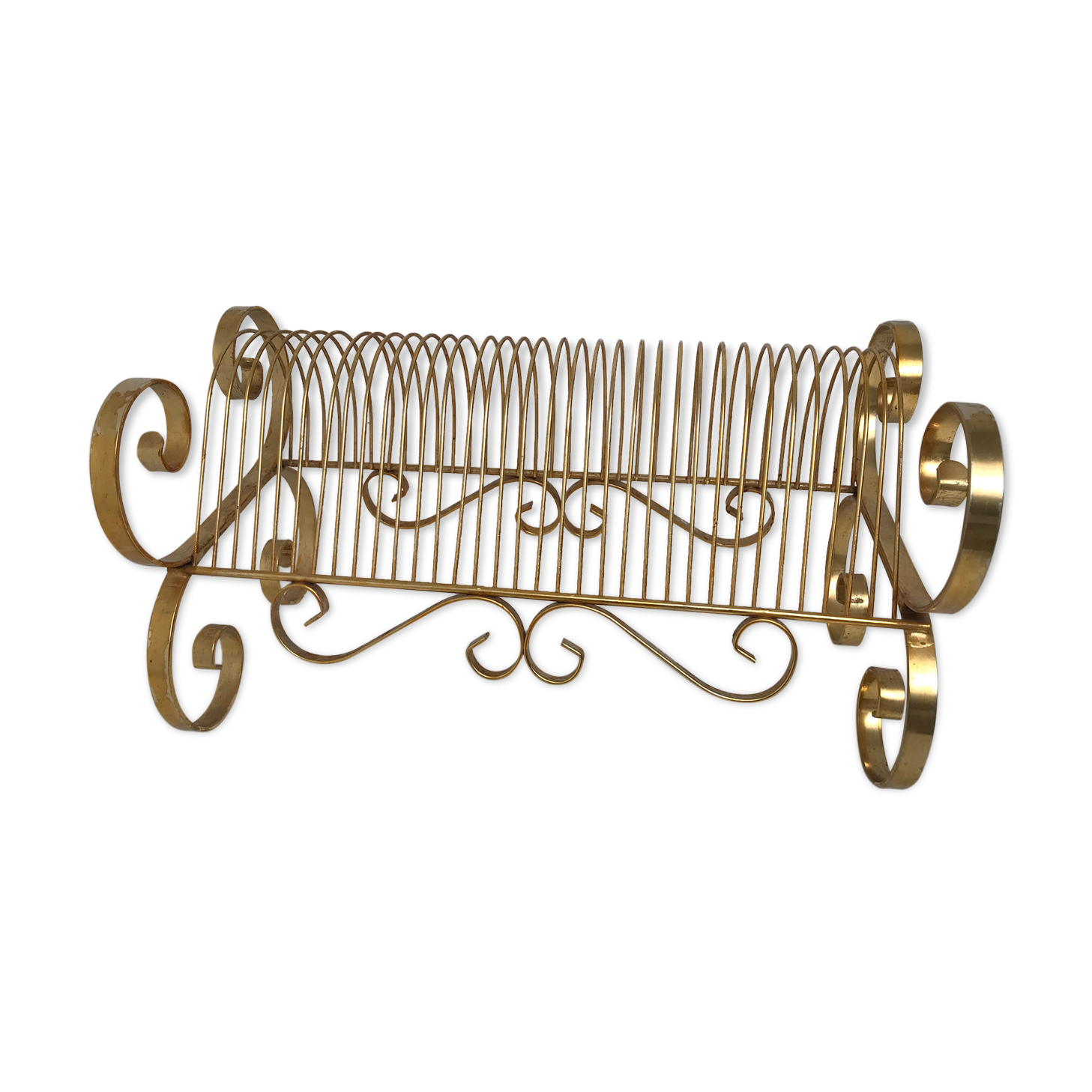 Gold metal magazine holder 50/60s