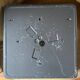 Very large vintage square Holophane wall light or ceiling light.