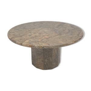 table basse ronde en - marbre