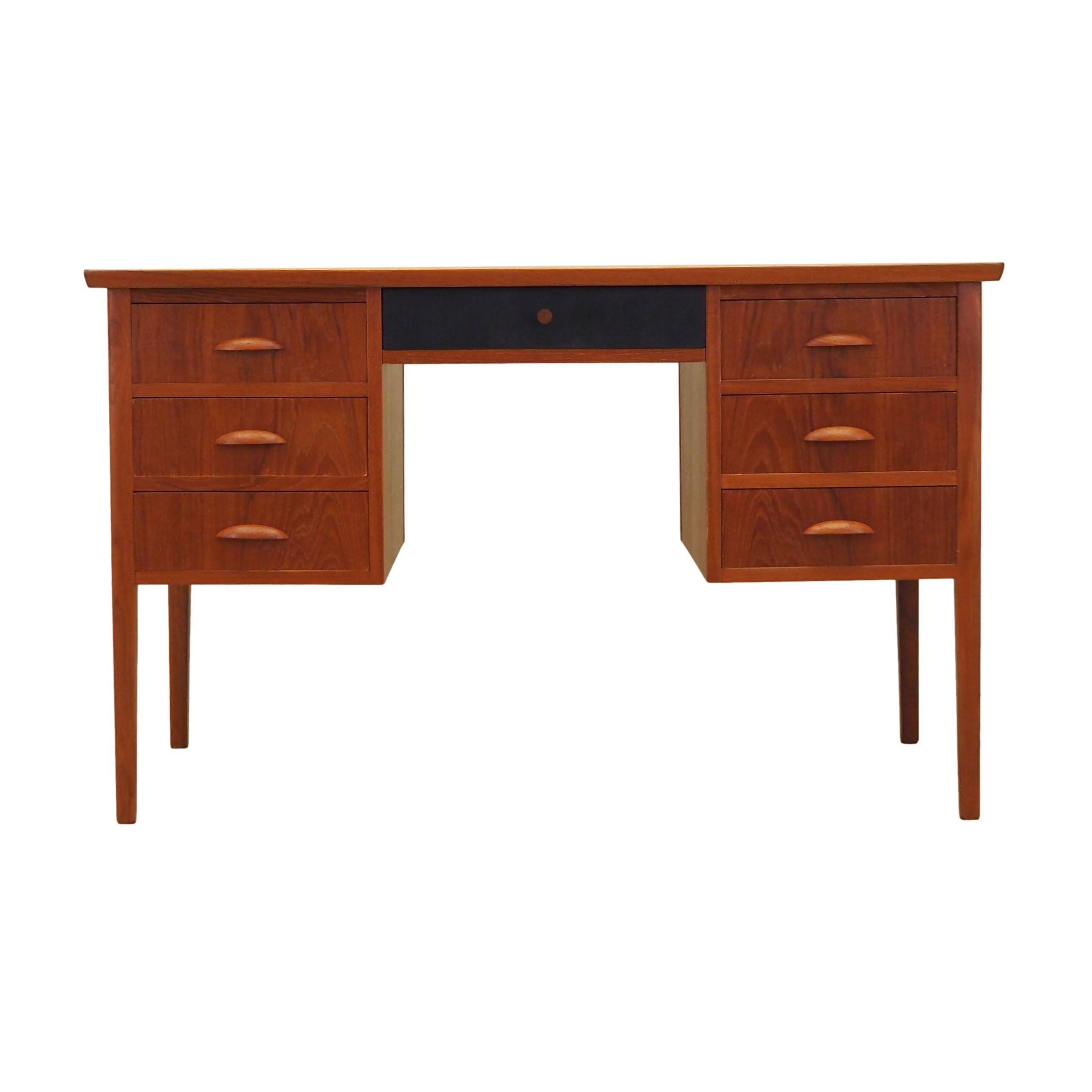 Teak desk, Danish design, 1970s, production: Denmark