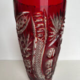 Vase en cristal taillé