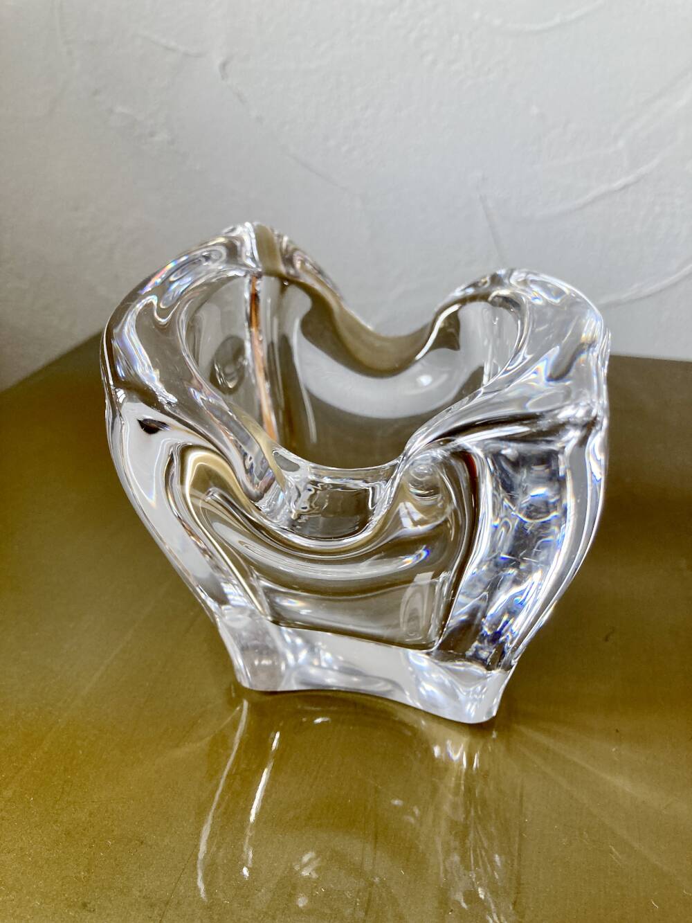 Crystal ashtray from Bayel, 1970s