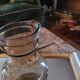 Vintage smoked glass pitcher — 1960s-70s