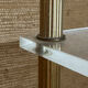 Brass and marble side table