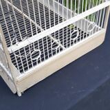 large wooden and iron birdcage 1930s
