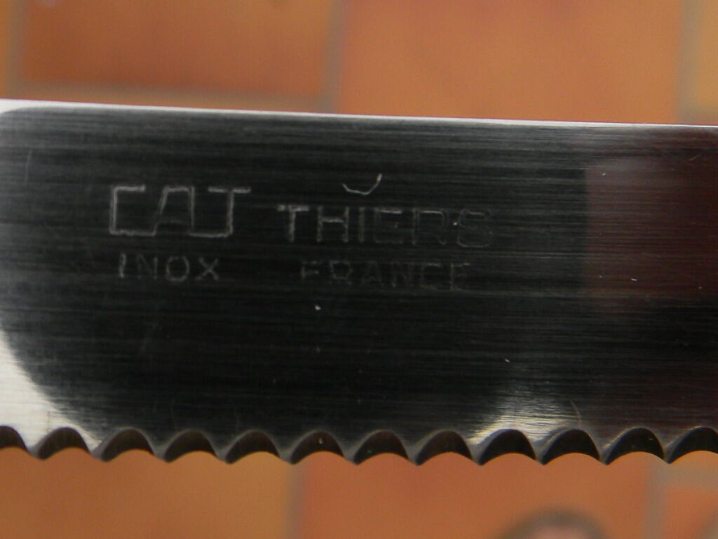 Lot de 6 couteaux vintage lame inox Thiers France