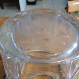 Crystal and Silver Metal Ice Bucket