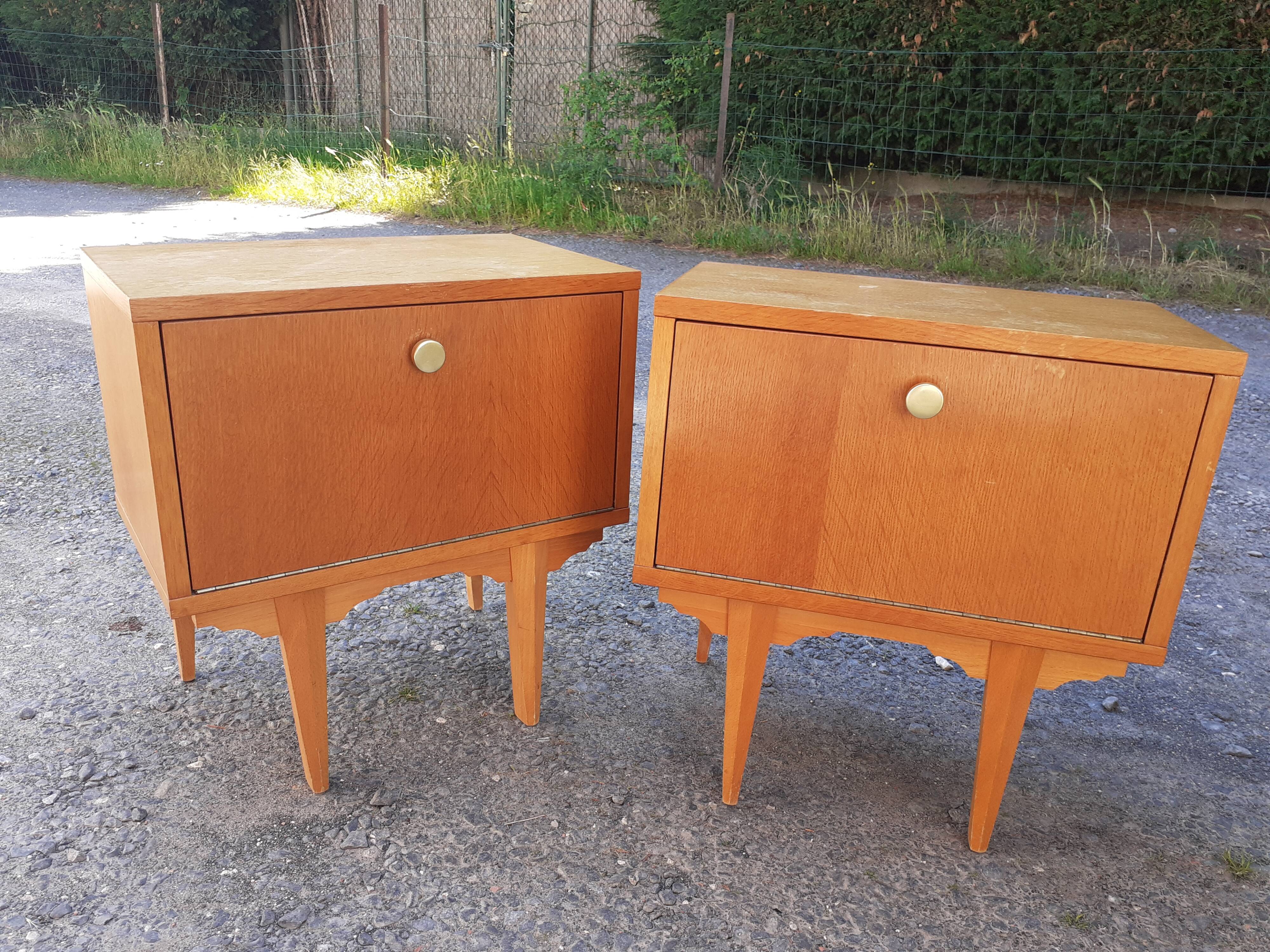 Pair of vintage bedside tables