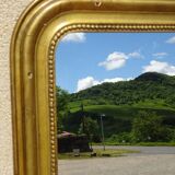 Louis Philippe style gilt mirror 54x45cm