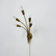 Mid-century brass wall light sconce, 1950s