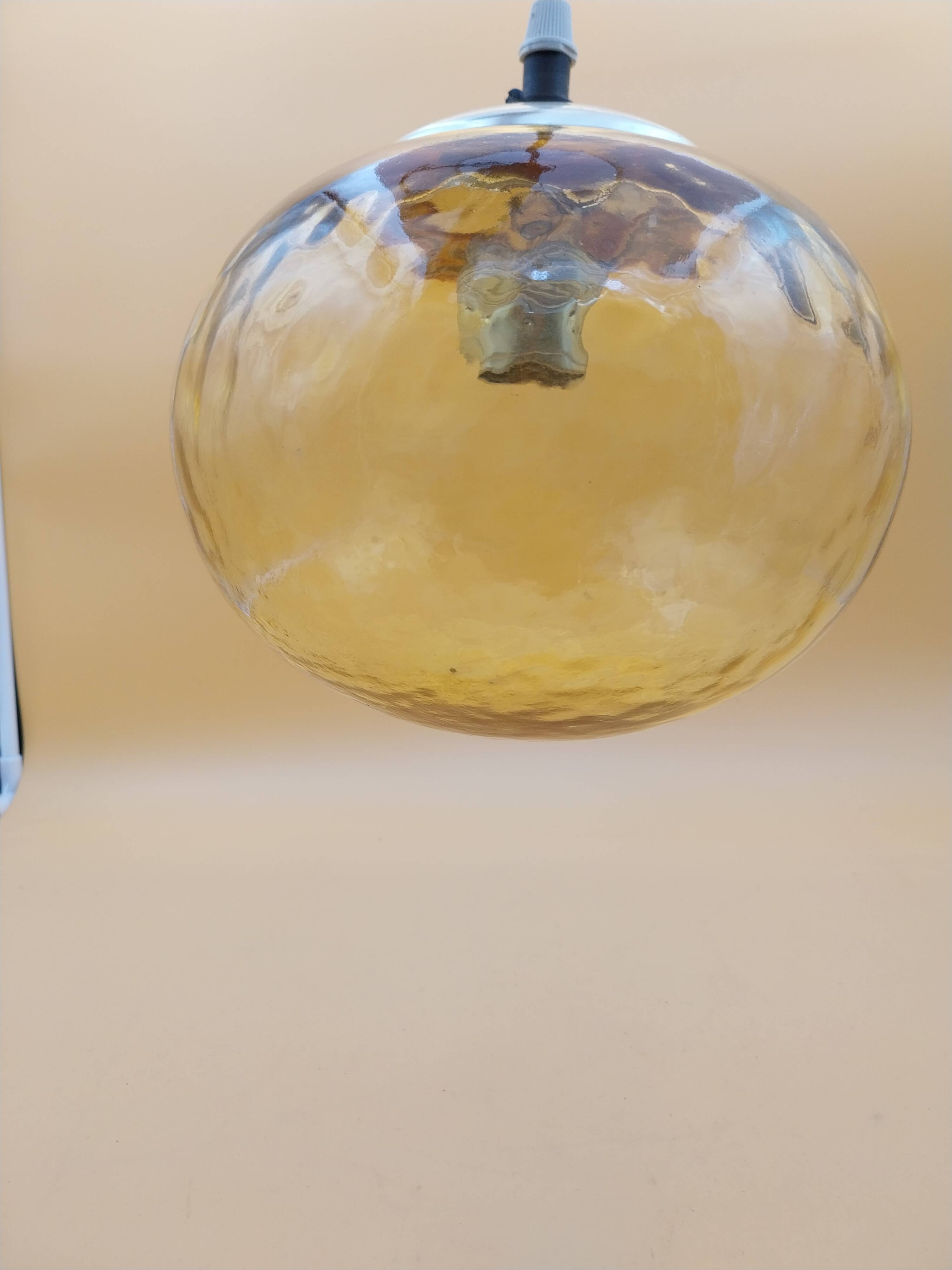 Suspension Parscot Globe amber