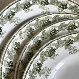 4 ironstone plates.