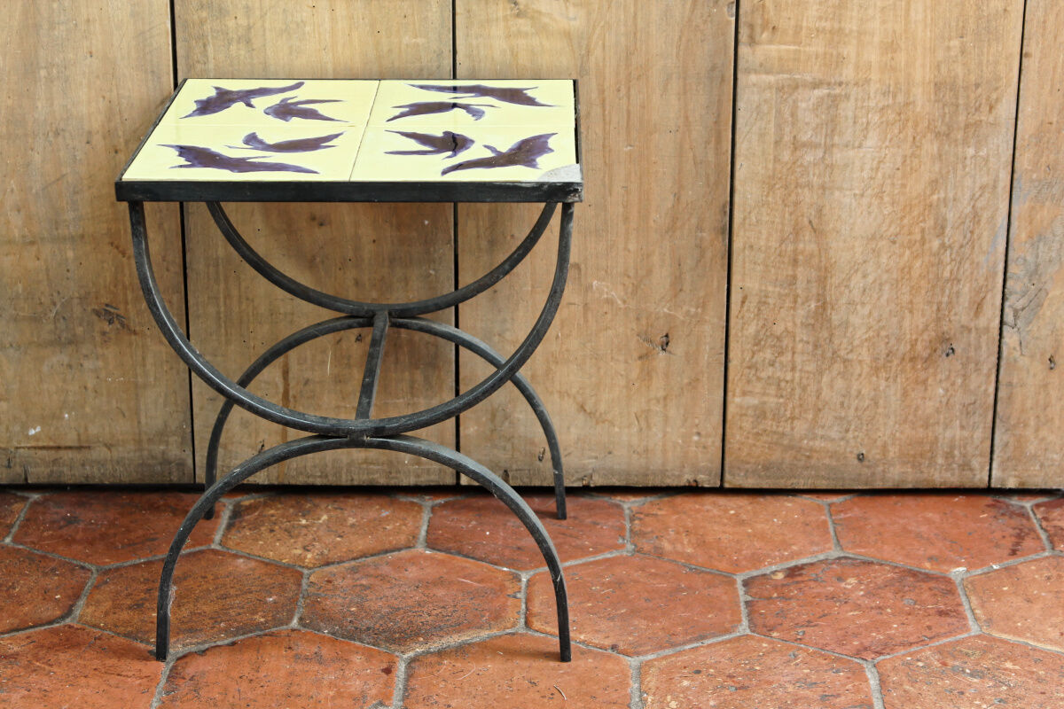 Vintage tiled coffee table