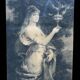 Gravure d'une femme.