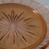 Bell and top in pink glass, vintage