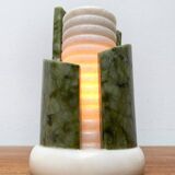 Postmodern stone table lamp, 1980s