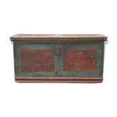 Painted wooden chest