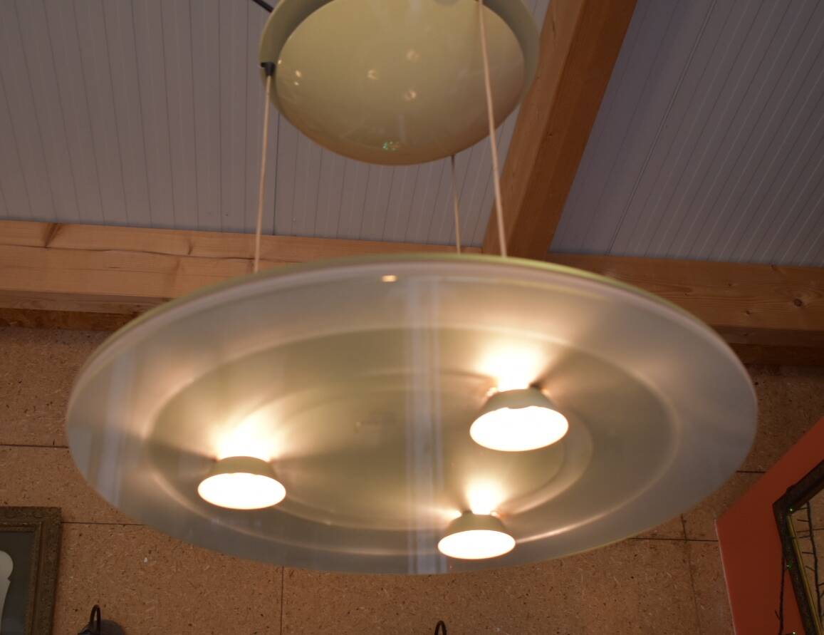 Aurora Arteluce 1040 pendant chandelier 1980s