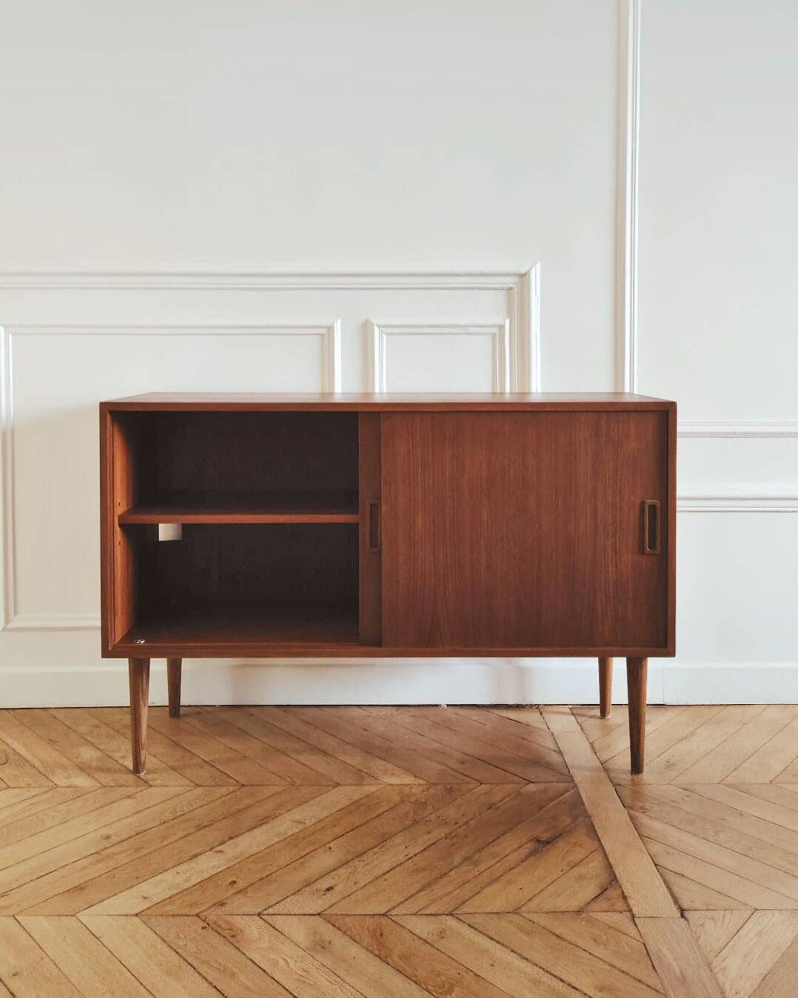 Buffet/ enfilade vintage rénové, style scandinave, années 60