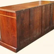 Large buffet in flame mahogany, William IV / Regency columns.