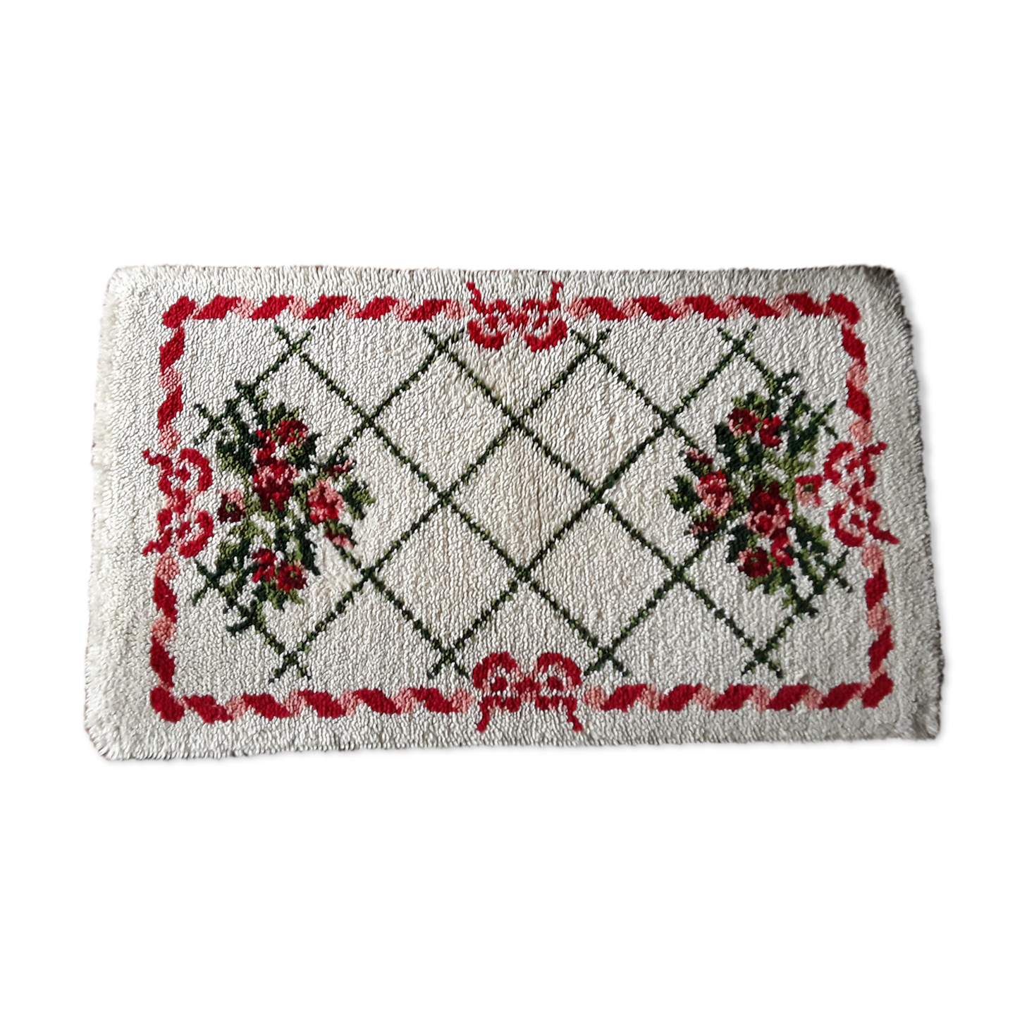 Pure wool vintage carpet