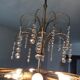 Crystal grapevine waterfall chandelier 60s-70s