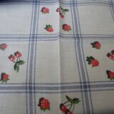 Nappe années 80 avec 5 serviettes de table