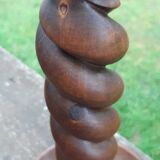 Art Deco twisted wood lamp. FREE DELIVERY