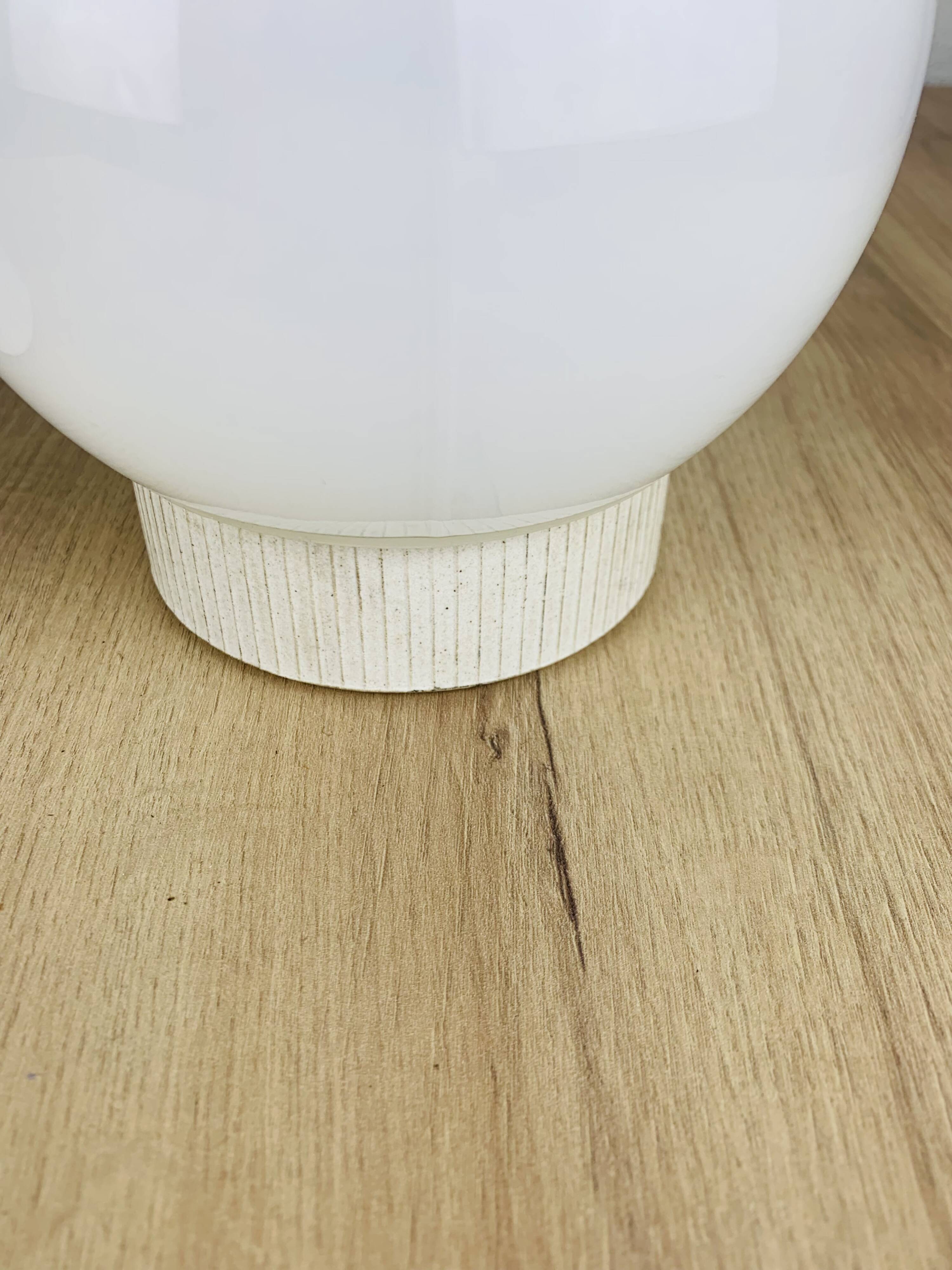Pair of vintage opaline globe wall lights, ceiling lights