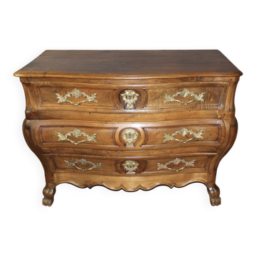 Bordeaux Tomb Commode in Walnut, 18th Century