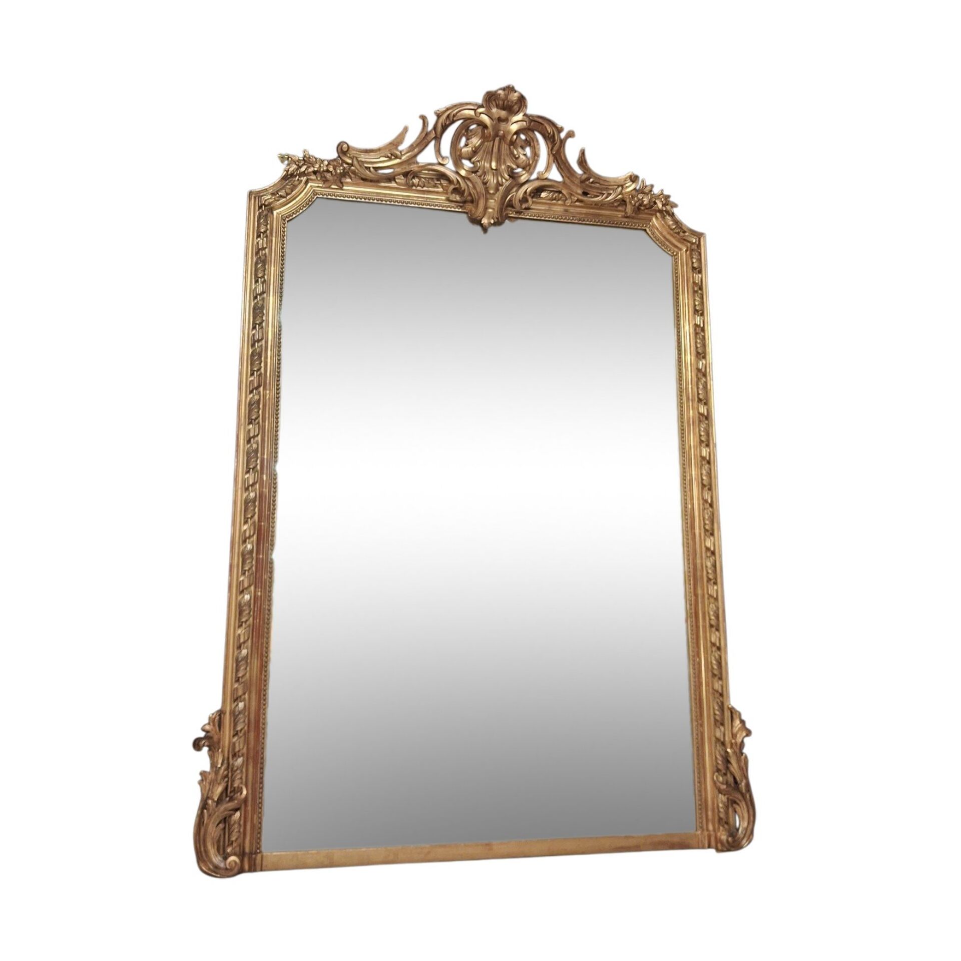 19th century mirror 196 x 140