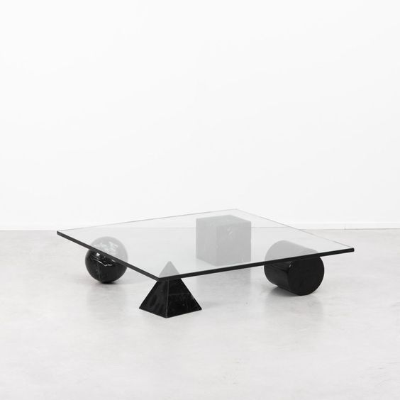 "Metafora" coffee table by Massimo Vignelli