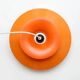 Orange Scandinavian lamp, 1970s
