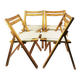 Set of folding chairs Bialskie Fabryki Mebli Biała Podlaska 1970s