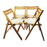 Ensemble de chaises pliantes Bialskie Fabryki Mebli Biała Podlaska années 1970