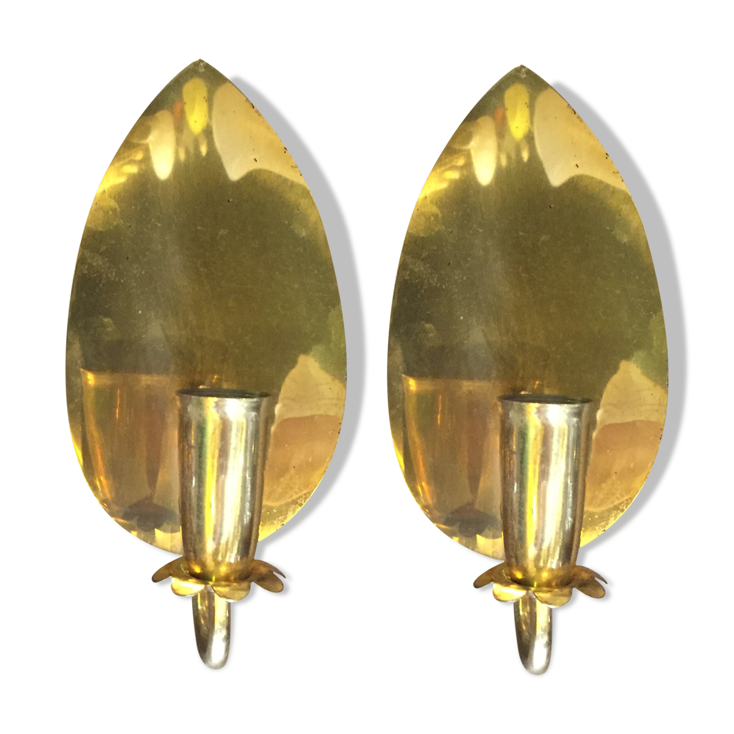 Pair of brass