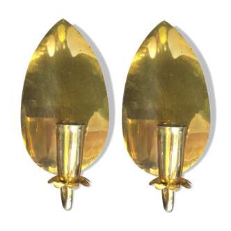 Pair of brass