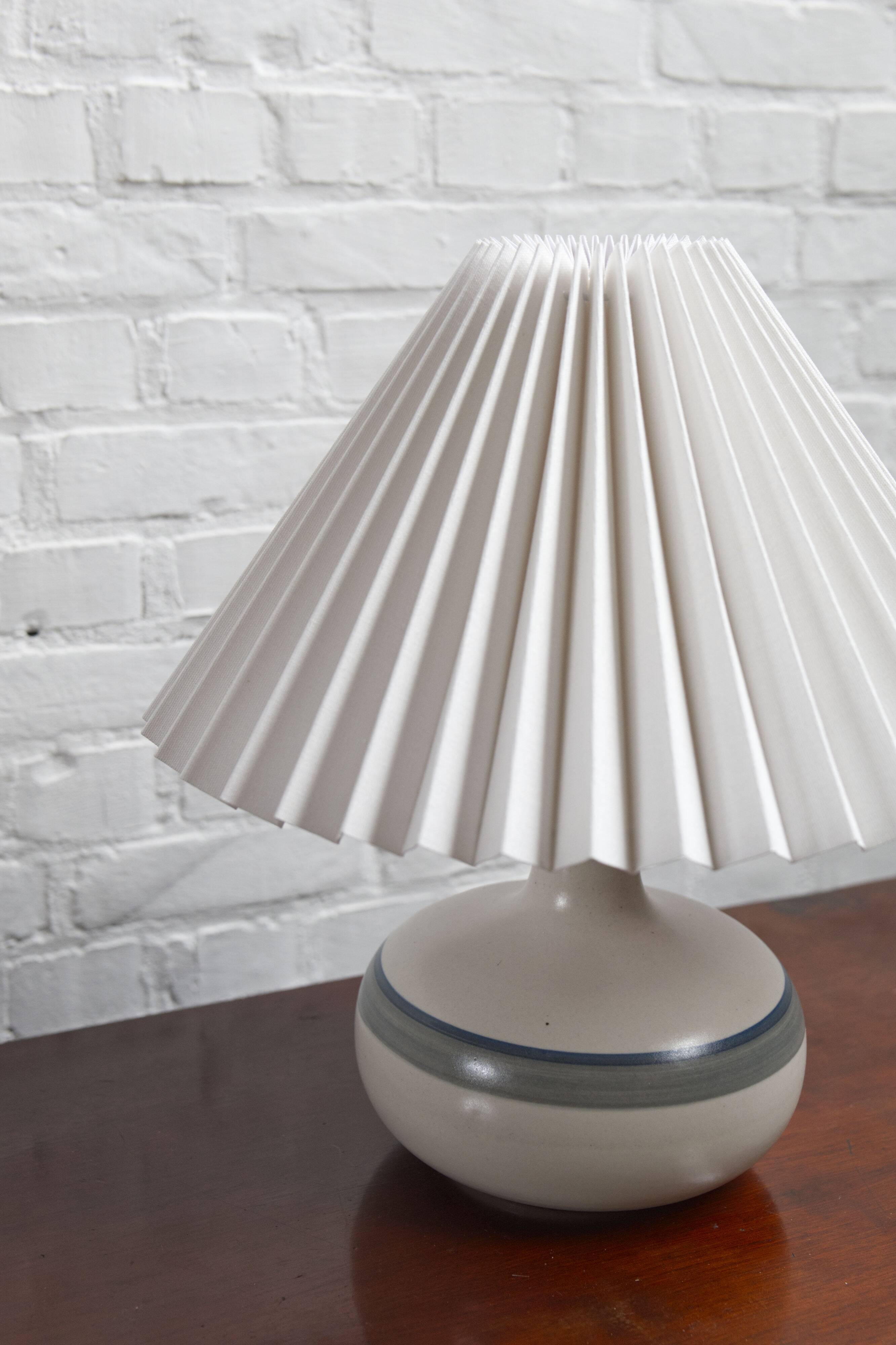 Vintage ceramic table lamp by Axella Stentoj, Denmark, 1960s